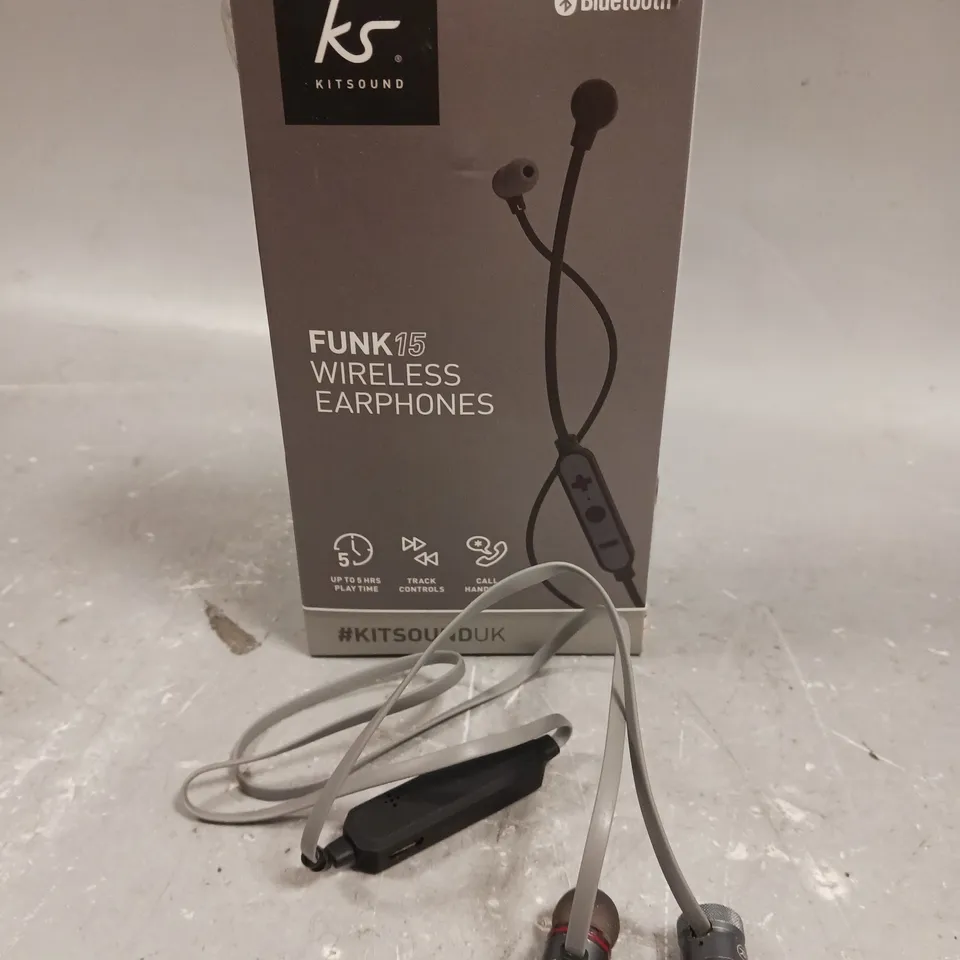 BOXED KITSOUND FUNK 15 WIRELESS EARPHONES 