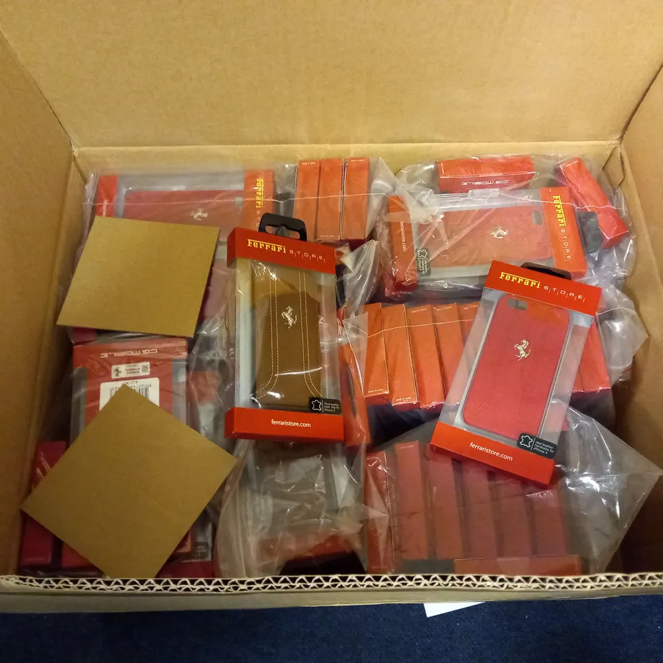 LARGE QUANTITY OF FERRARI PHONE CASES