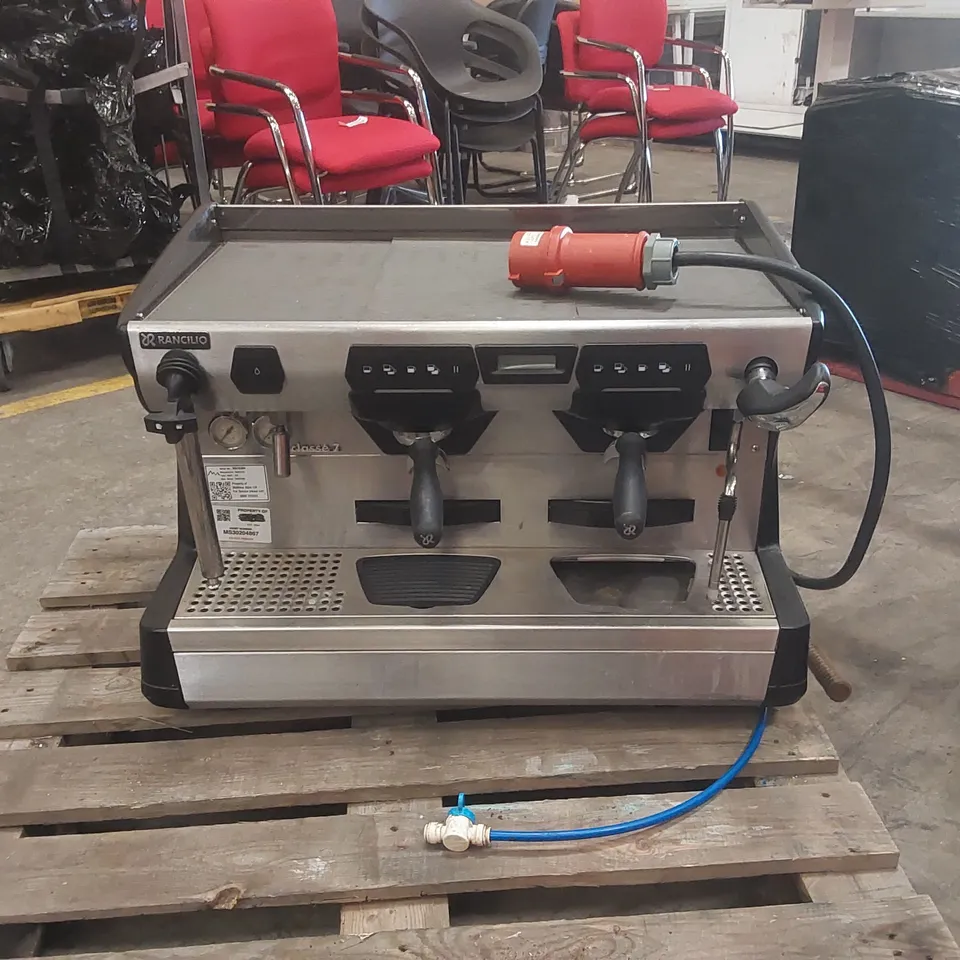 RANCILIO CLASSE 7 2 GROUP COMMERCIAL COFFEE MACHINE WITH ISTEAM