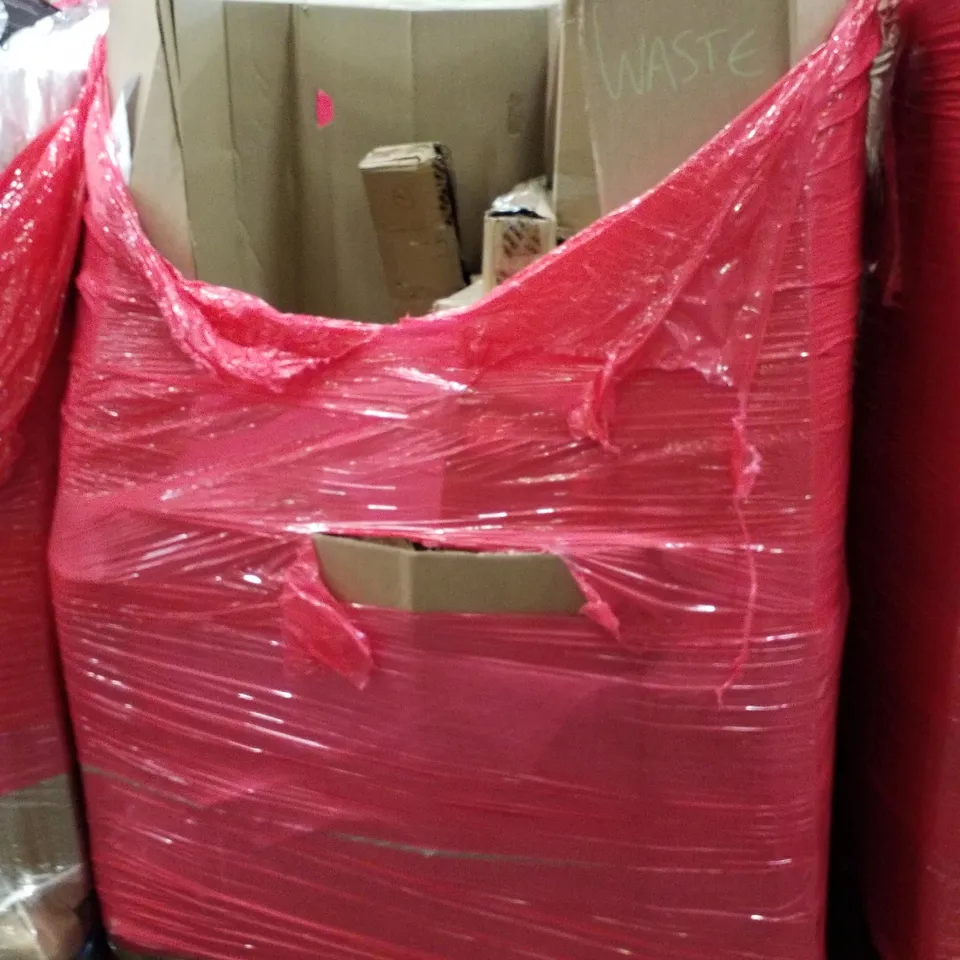 PALLET OF ASSORTED PRODUCTS INCLUDING COMPUTER PRIVACY SCREEN, PROFESSIONAL HAIR DRYER, KEYBOARD, OFFICE CHAIR 