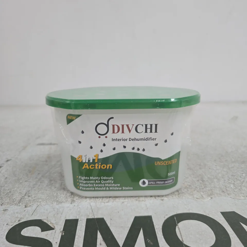 DIVCHI INTERIOR DEHUMIDIFIER 500ML – UNSCENTED, BOX OF 10 (10PCS)