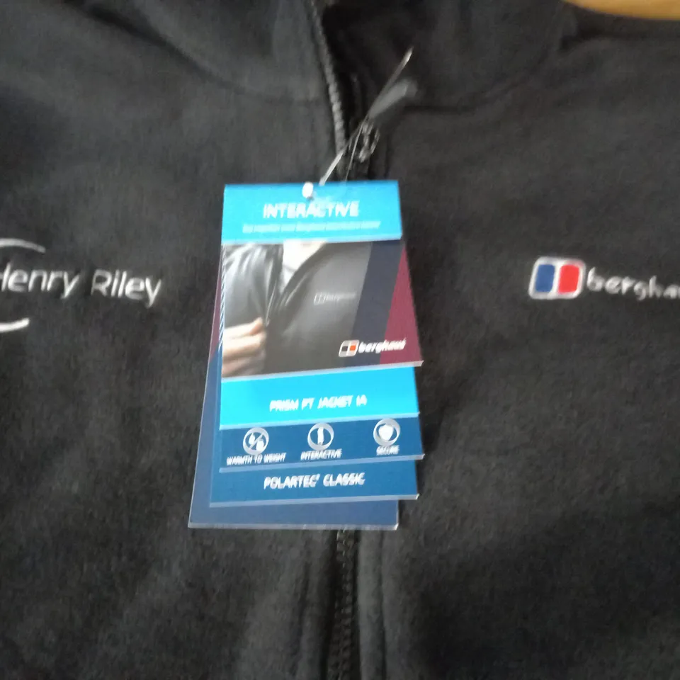 BERGHAUS HENRY RILEY BRANDED ZIP THROUGH FLEECE - UK XL
