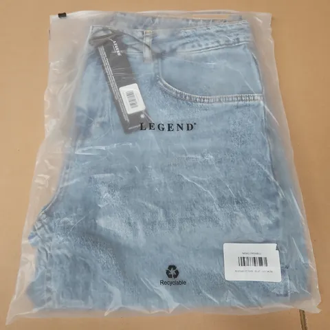 BAGGED LEGEND REGULAR FIT JEANS IN BLUE - SIZE 34/34