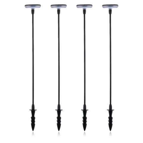 GRUMPY GARDENER SET OF 4 SWAY SOLAR LIGHTS