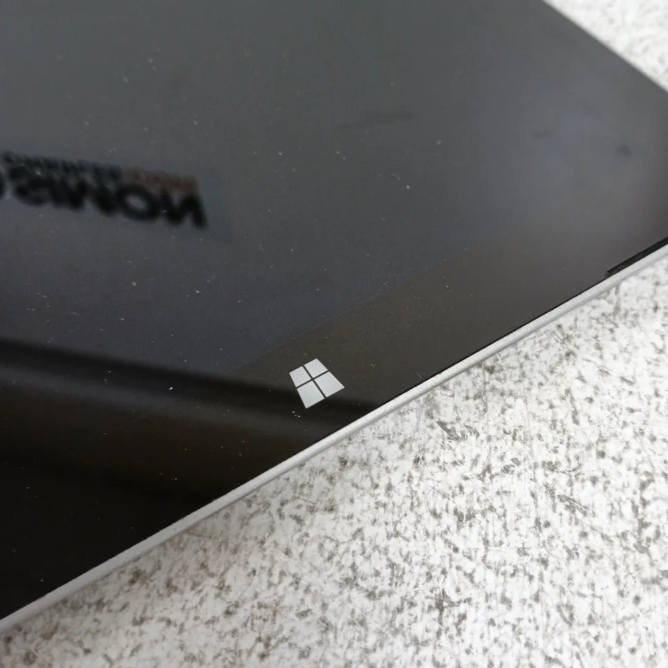MICROSOFT SURFACE TABLET WITH RED TYPE COVER KEYBOARD
