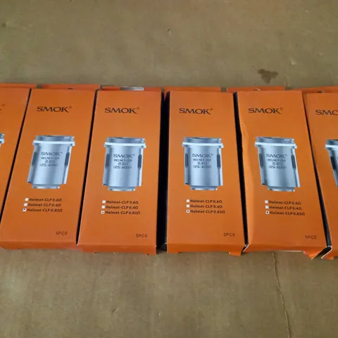 LOT OF 6 SMOK 5-PACKS OF HELMET-CLP 0.6 OHM