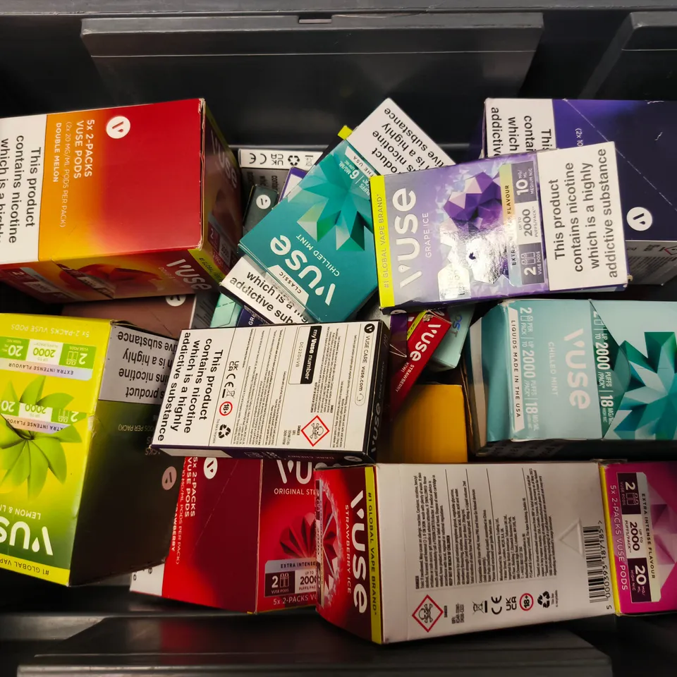 APPROXIMATELY 20 ASSORTED E-CIGARETTE PRODUCTS TO INCLUDE BRANDS SUCH AS VUSE, LOST MARY, JUUL2, ETC - COLLECTION ONLY