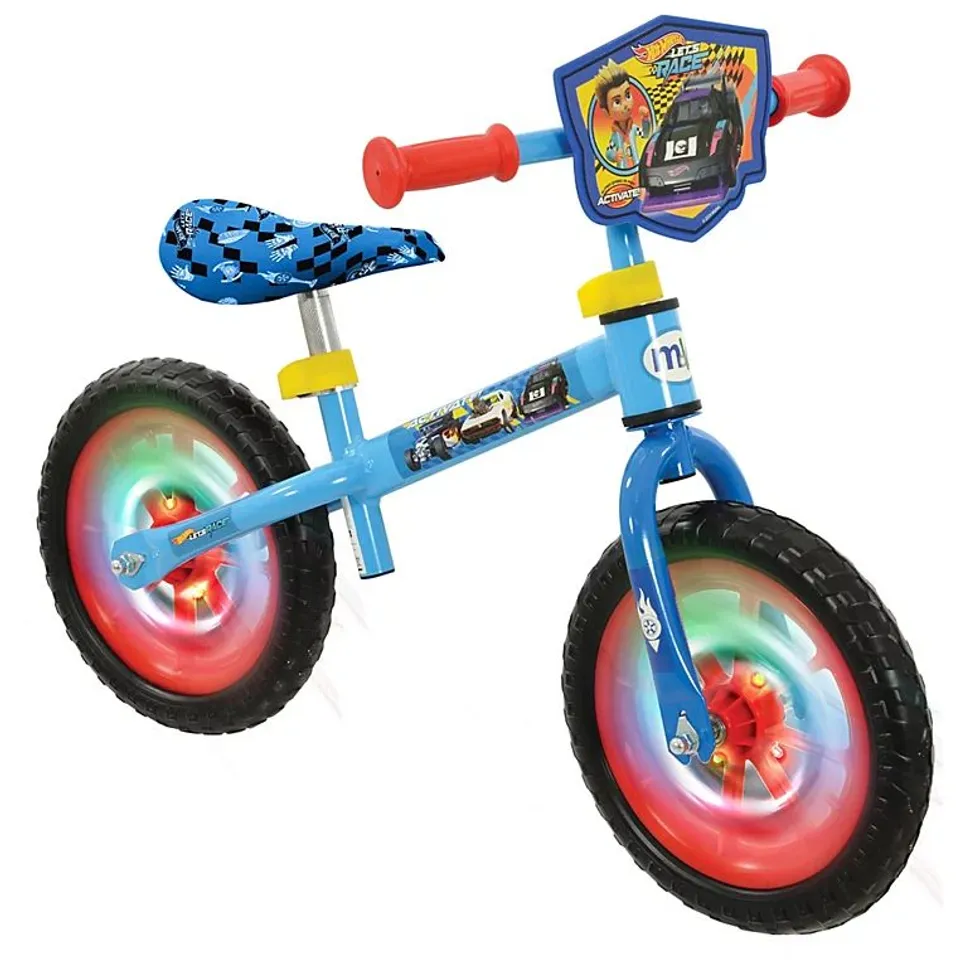 MOVE HOTWHEELS 12" BALANCE BIKE WITH LIGHT UP WHEELS