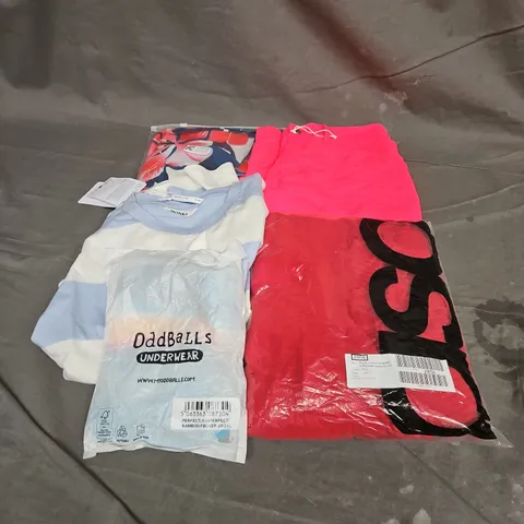 BOX OF APPROXIMATELY 20 ASSORTED CLOTHING ITEMS TO INCLUDE DRESS, TSHIRT, BOXERS, ETC