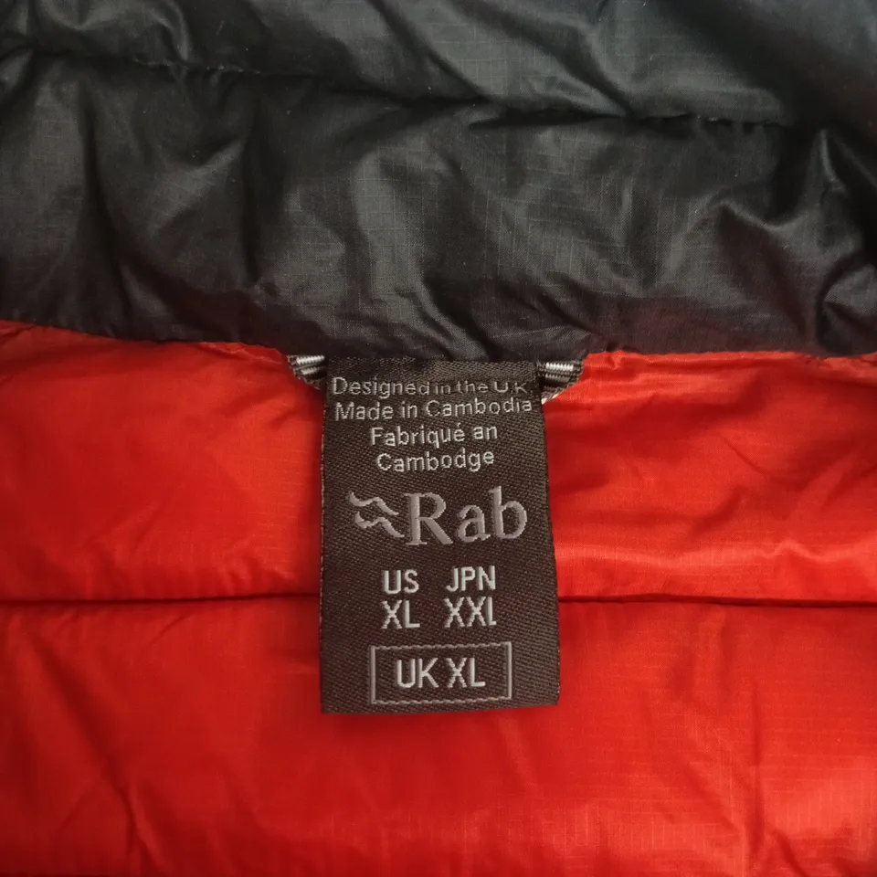 RAB PADDED VEST – UK XL (UNISEX)