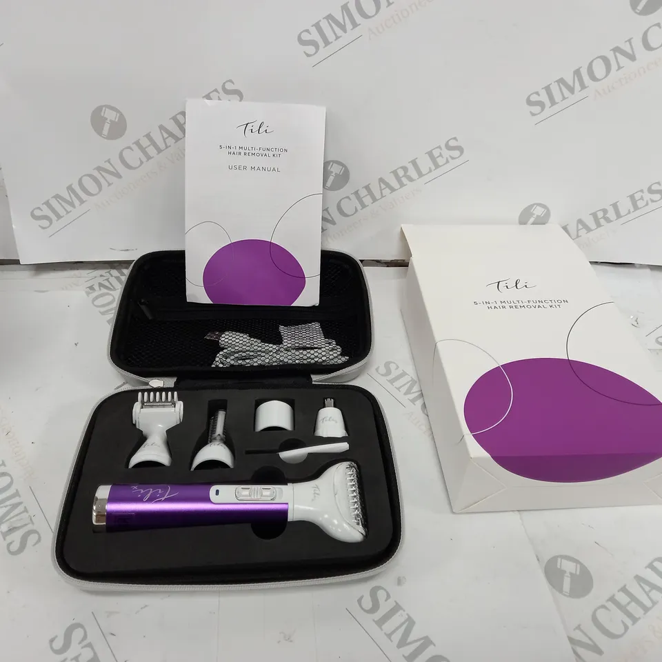 TILI 5-IN-1 MULTI-FUNCTION HAIR REMOVAL KIT - PURPLE