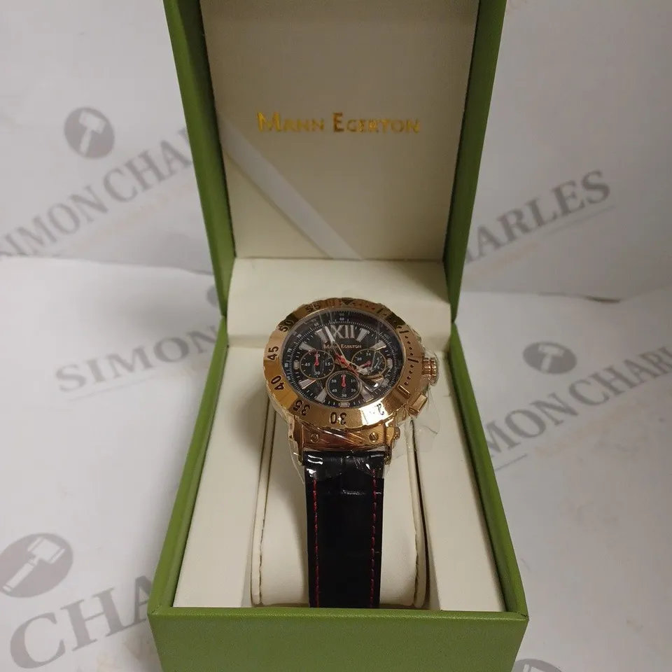 BOXED MANN EGERTON DIMENSION ROSE WATCH 