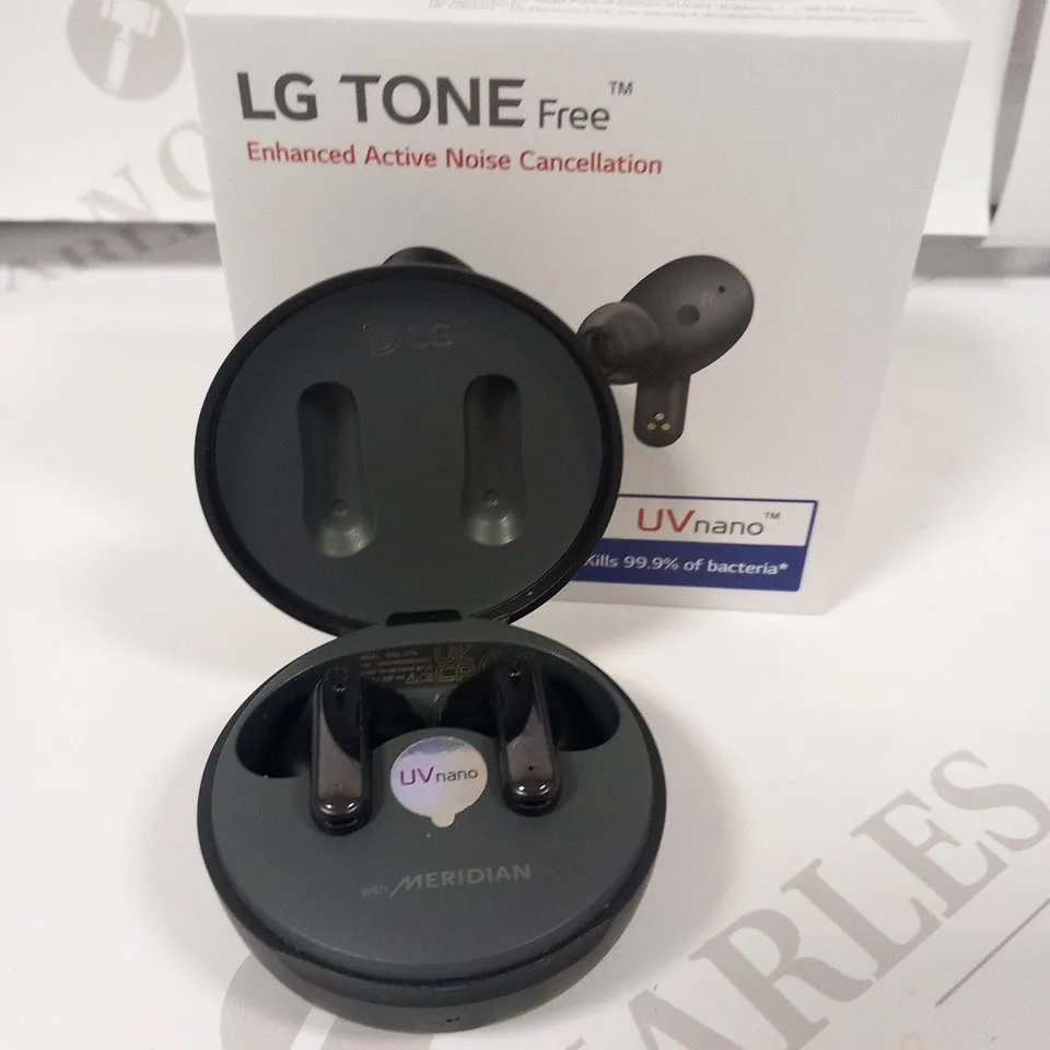 BOXED LG TONE FREE ENHANCED ACTIVE NOISE CANCELLATION UV NANO EARBUDS