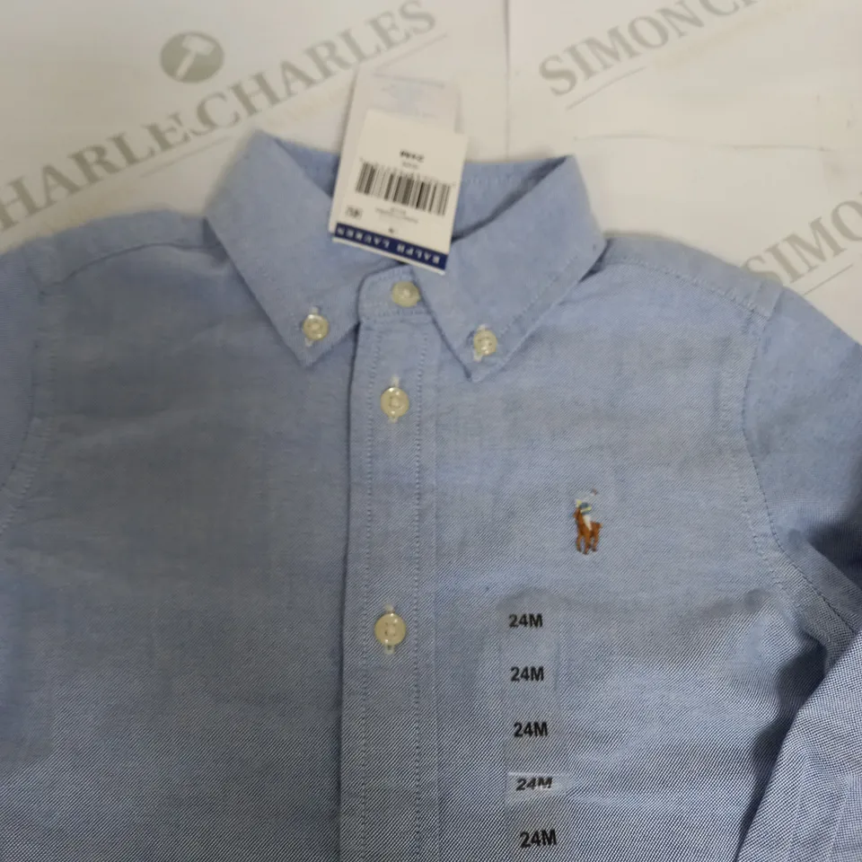 RALPH LAUREN BUTTONED SHIRT SIZE 24 MONTHS