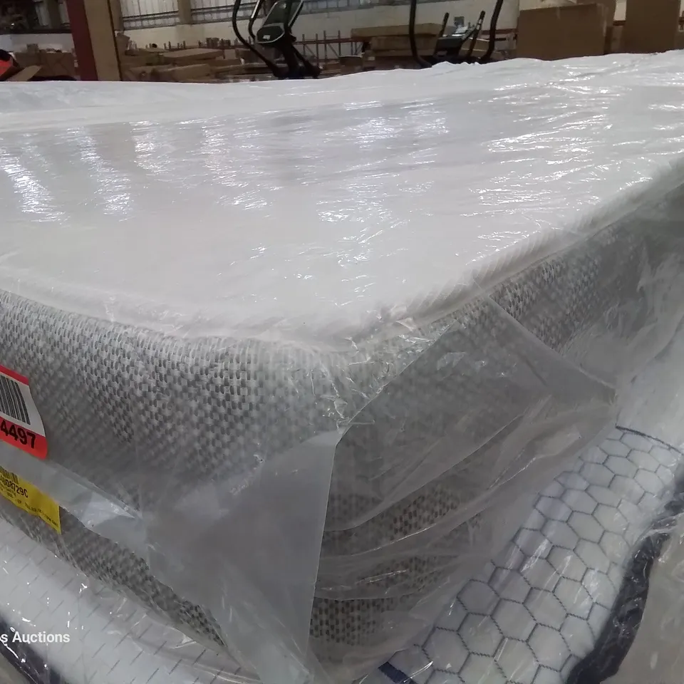 QUALITY BAGGED AND ROLLED HYBRID 4'6" MEMORY NATURAL FOAM MATTRESS 