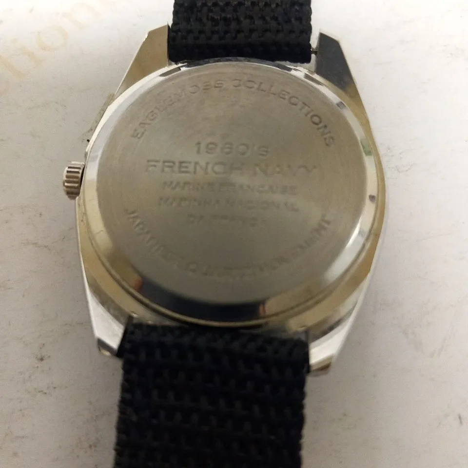 EAGLEMOSS COLLECTION 1960'S FRENCH NAVY WRIST WATCH