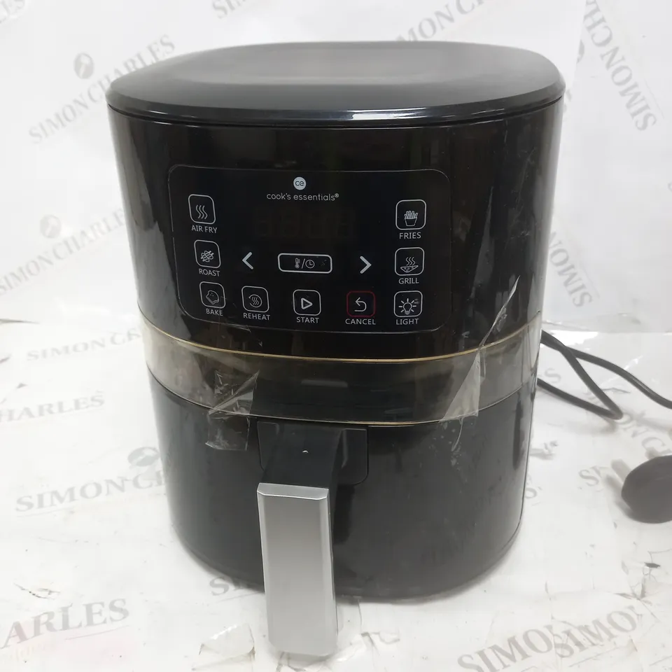 BOXED COOK'S ESSENTIALS AIR FRYER - BLACK