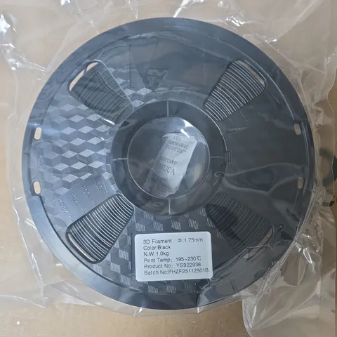 3D PRINTER FILAMENT – BLACK, 1.75MM, 1KG SPOOL