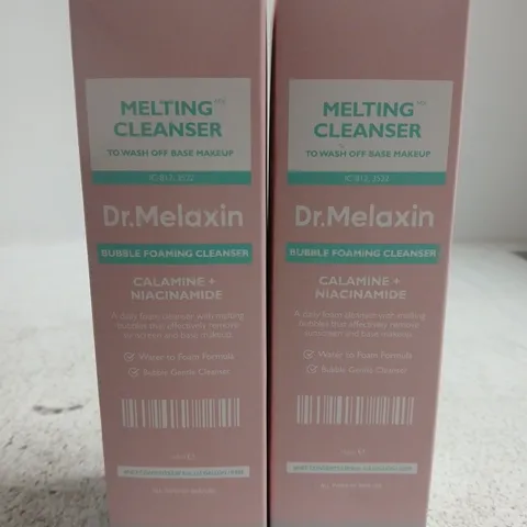 2 X 150ML DR MELAXIN MELTING CLEANSER BUBBLE FOAMING CLEANSER