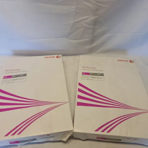 2 BRAND NEW XEROX PERFORMER MULTIFUNCTIONAL PAPER 80GSM 500 SHEETS PER REAM A3 WHITE - REF 003R90569 [1 REAM]