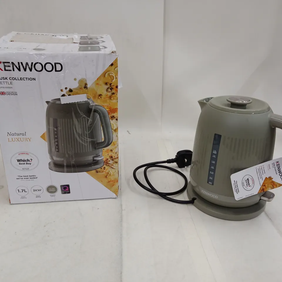 KENWOOD DUSK COLLECTION KETTLE – 1.7L, 3KW, MODEL: ZJP30.000GN - BOXED