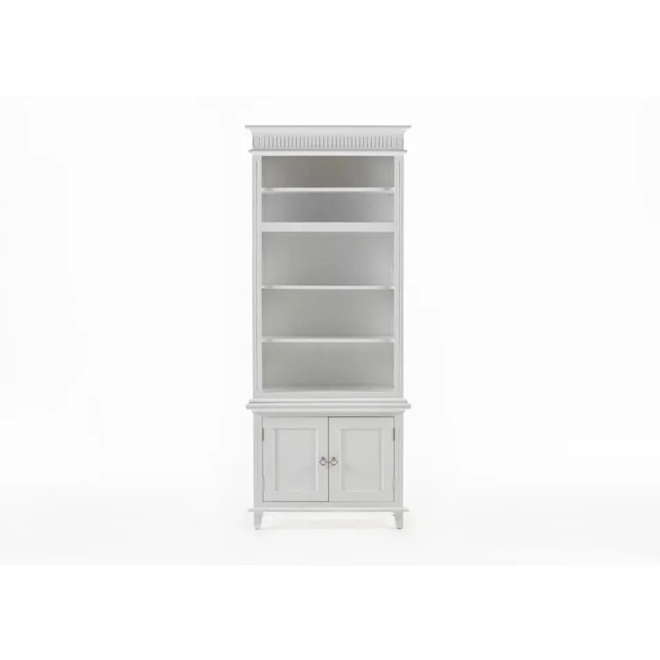 BOXED DENAJA 220CM H X 90CM W STANDARD BOOKCASE WHITE (2 BOXES)