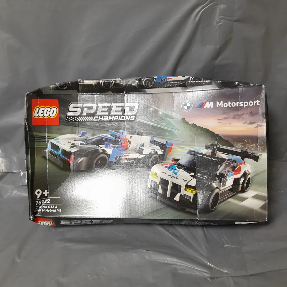 LEGO SPEED CHAMPIONS BMW M4 GT3 & BMW M HYBRID V8 RACE CARS RRP £35.99