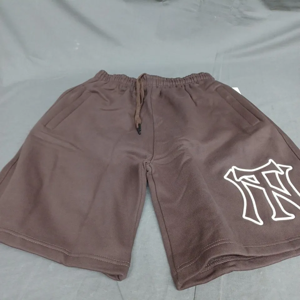 GARMS BROWN JOGGER SHORTS - MEDIUM