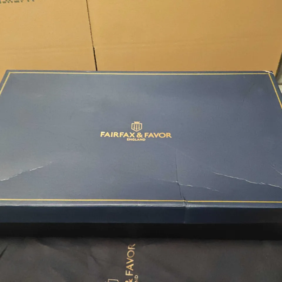 BOXED FAIRFAX & FAVOR LADIES' SPORTING FIT EXPLORER BOOTS – OAK LEATHER, UK 7 (EUR 40)