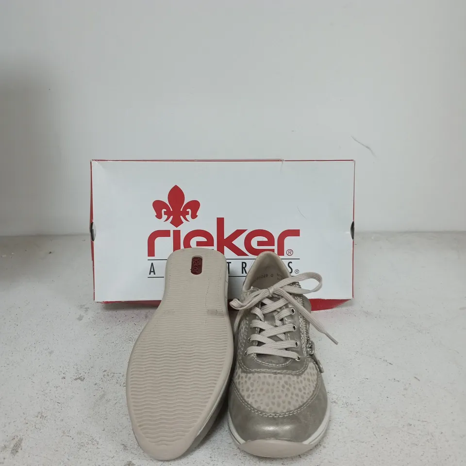 RIEKER ANTISTRESS SNEAKERS – GREY METALLIC EU SIZE 39