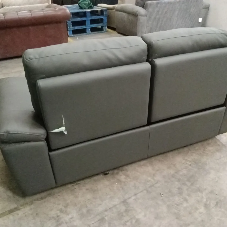 PAVILION 2 SEATER LEATHER/FAUX LEATHER POWER RECLINER SOFA RRP £949