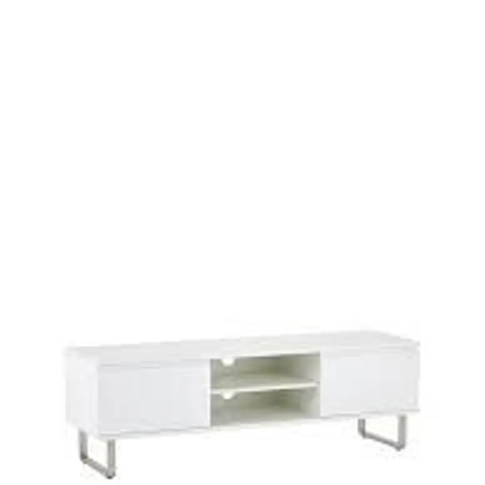 BOXED WHITE TV UNIT 