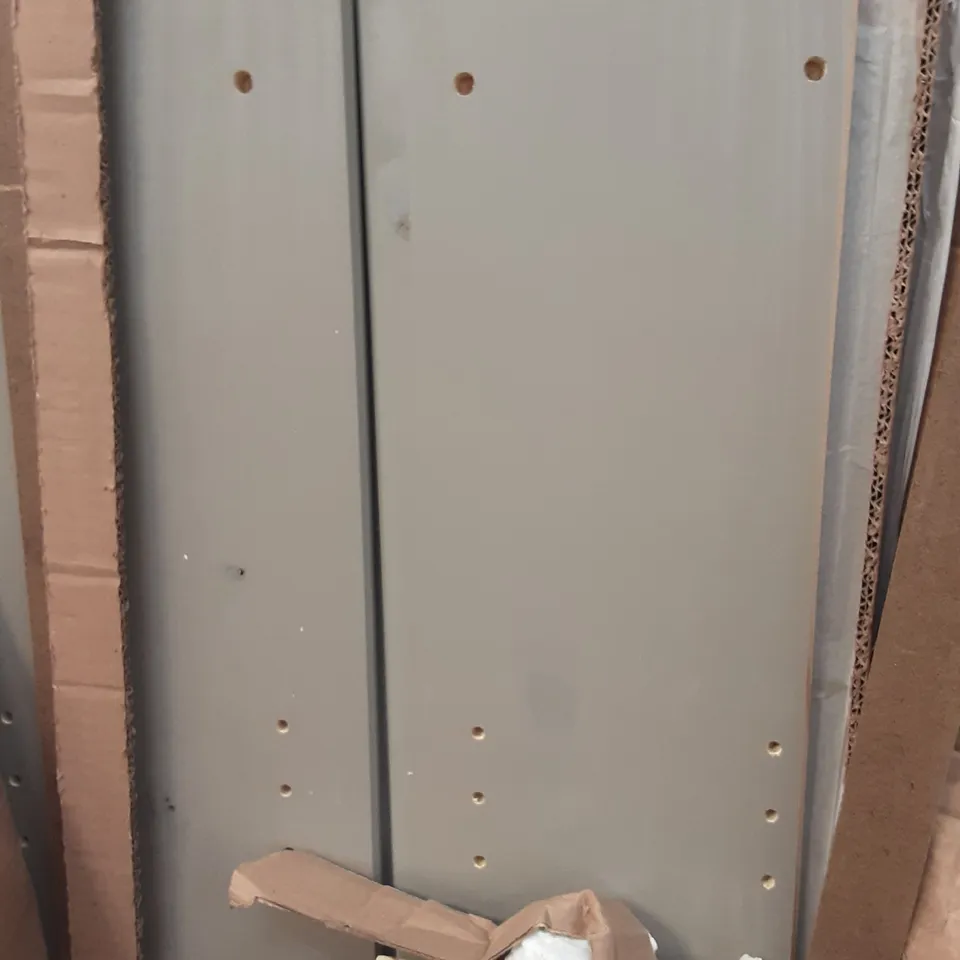 BOXED TALL NARROW BOOKCASES IN GREY 