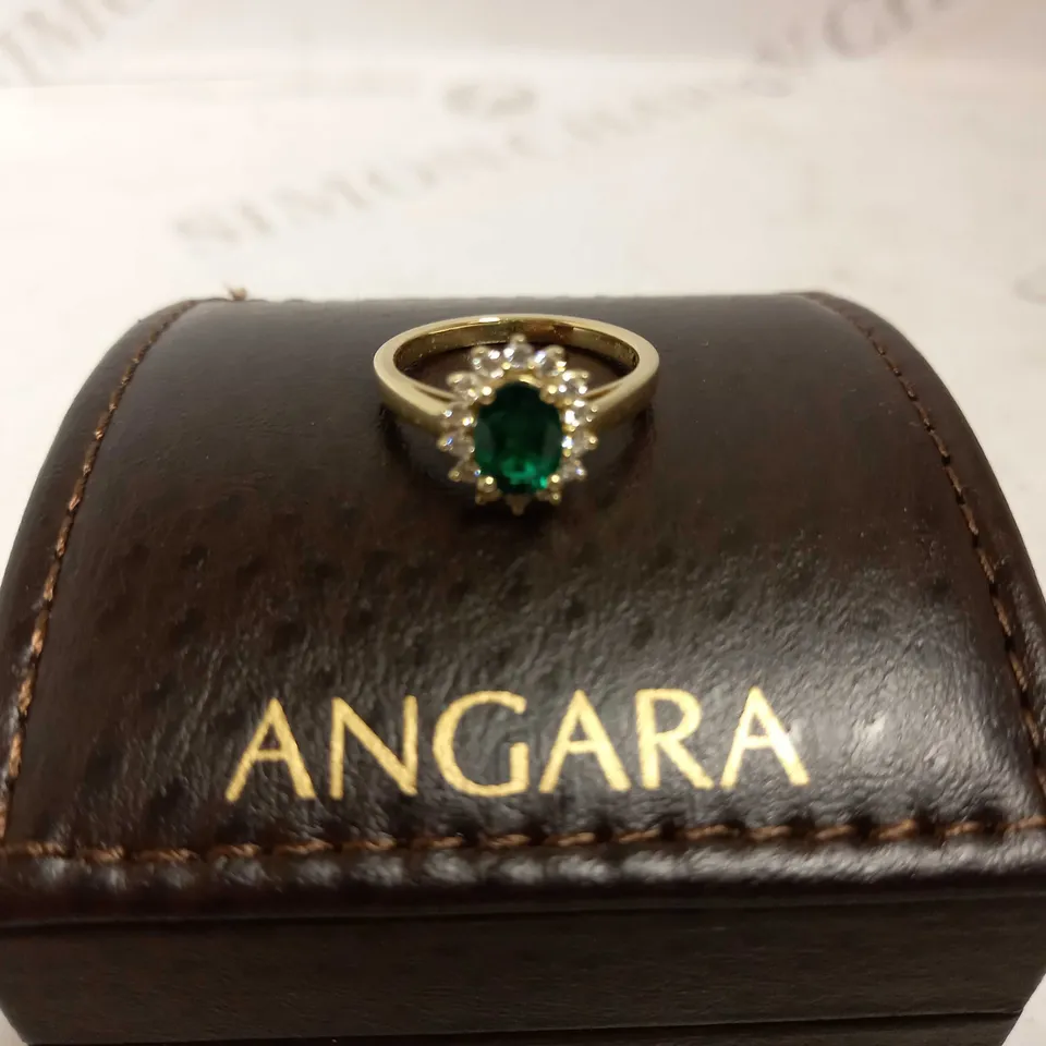 ANGARA GREEN STONE RING