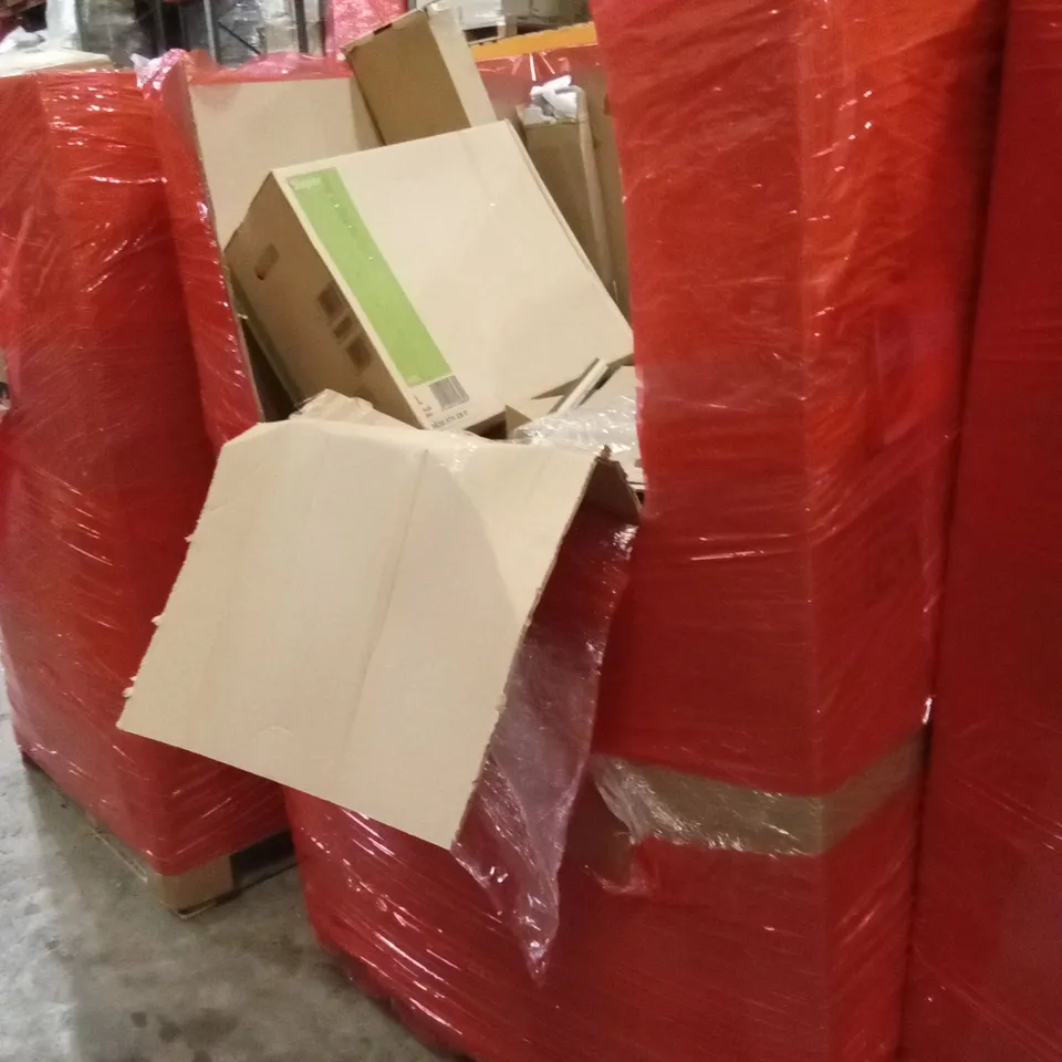 PALLET OF ASSORTED HOUSEHOLD GOODS AND PRODUCTS TO INCLUDE; GARMENT RACK, THERMOELECTRIC COOLER AND WARMER, ESPRESSO MACHINE ETC