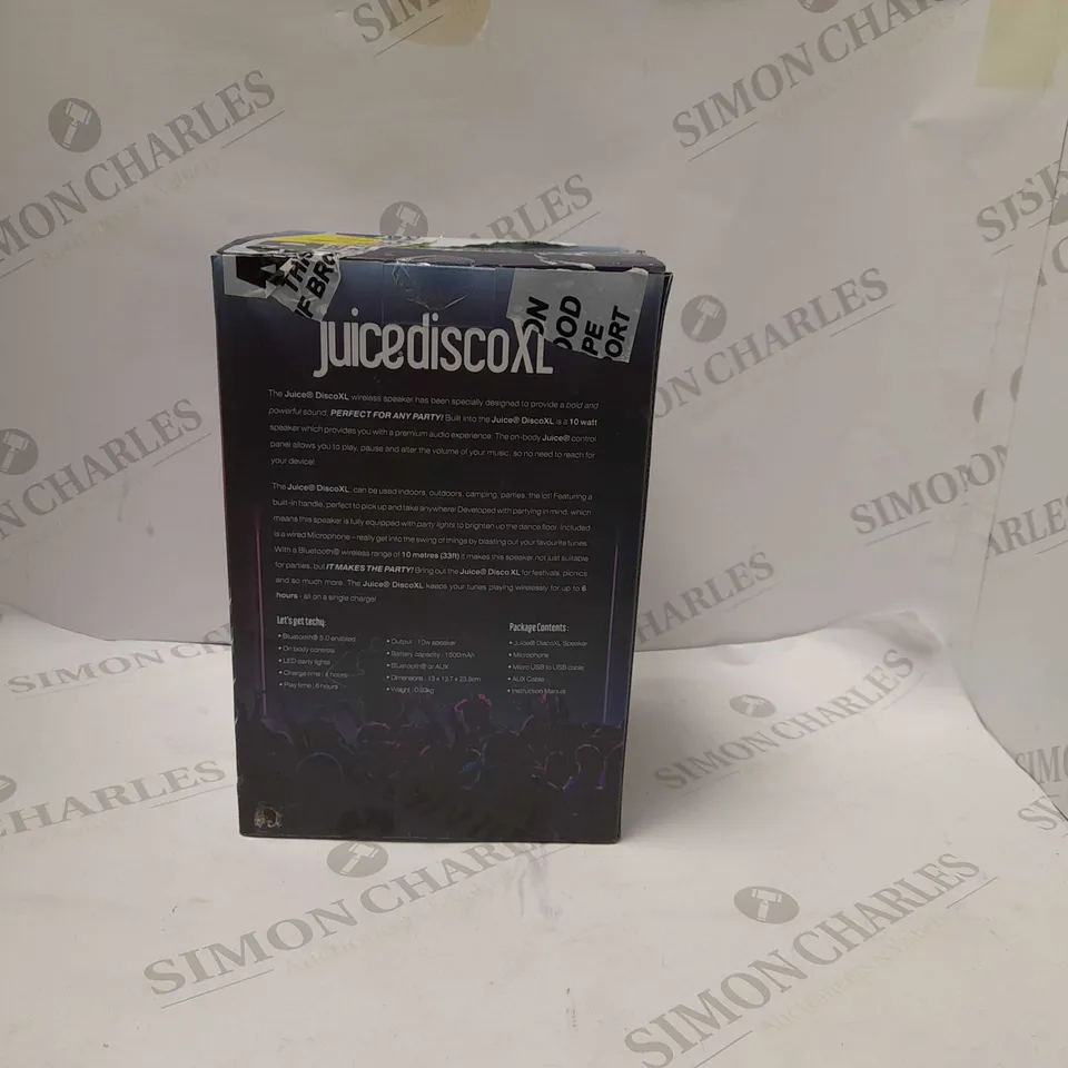 JUICEDISCO XL KARAOKE SET WITH MICROPHONE