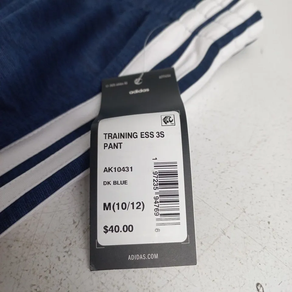 ADIDAS TRAINING ESS 3S PANT DARK BLUE SIZE M 10/12