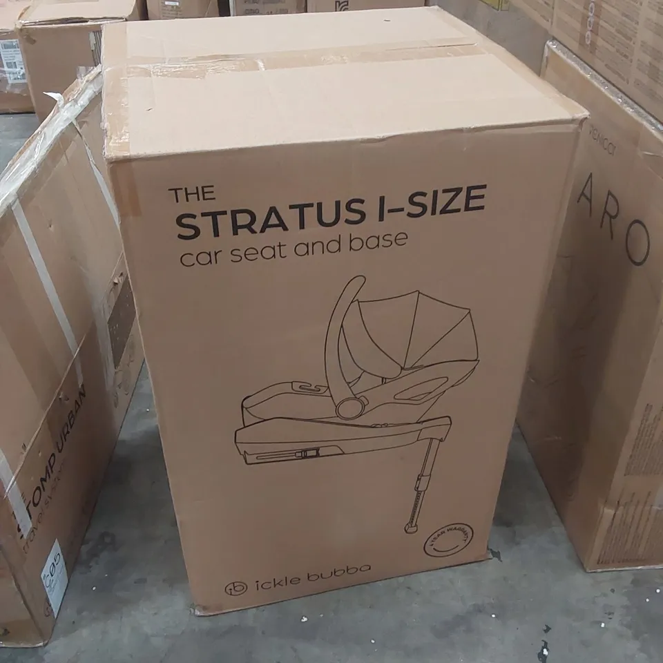 BOXED ICKLE BUBBA THE STRATUS I-SIZE CAR SEAT AND BASE