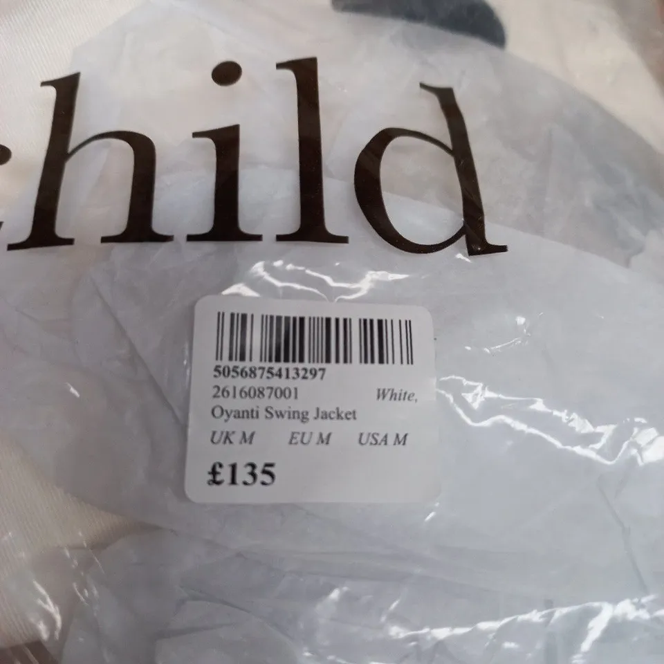 NOBODY'S CHILD OYANTI SWING JACKET – WHITE, UK M (EU M, USA M)