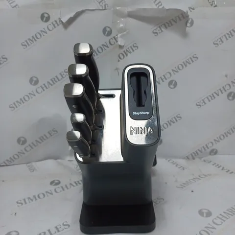 NINJA FOODI STAYSHARP 5 PIECE KNIFE BLOCK WITH INTEGRATED SHARPENER K32005UK