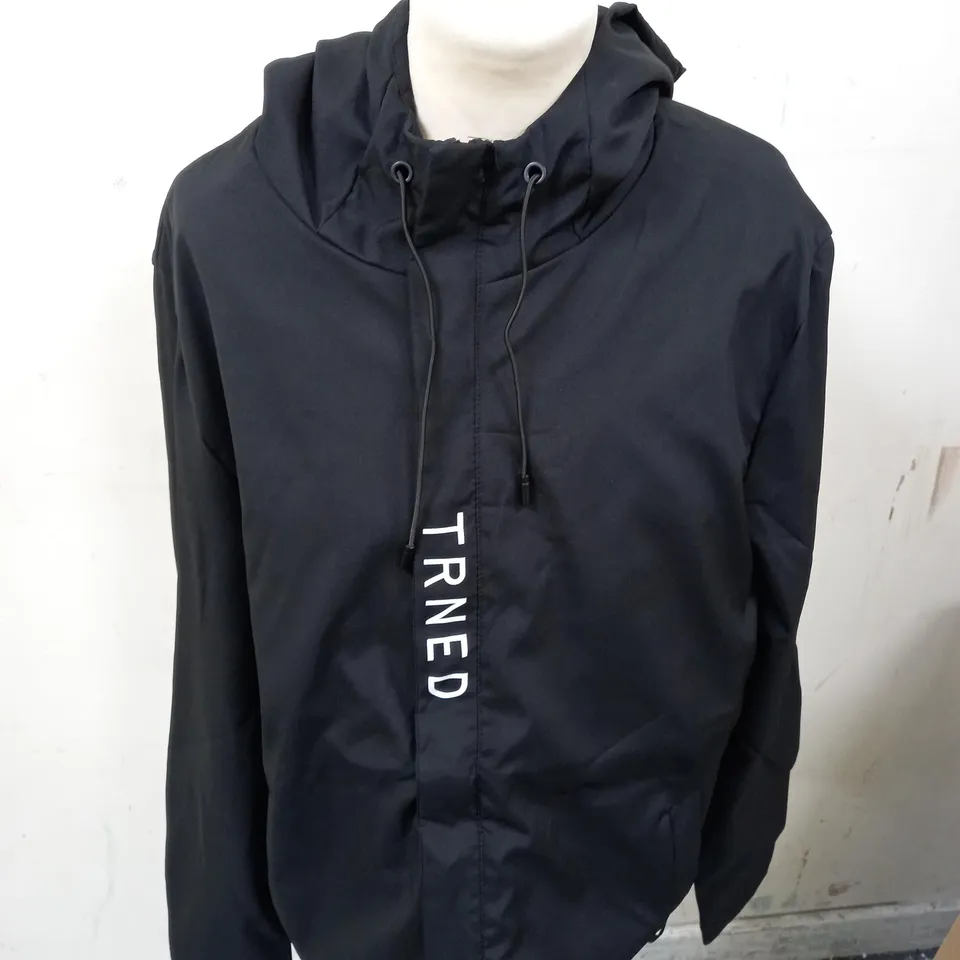 TRNED GANLAT BLACK ZIP UP JACKET - SIZE UNSPECIFIED 