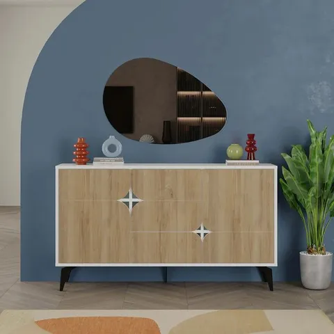 BOXED DECORTIE SPARK TV UNIT - LIGHT MOCHA (3 BOXES)