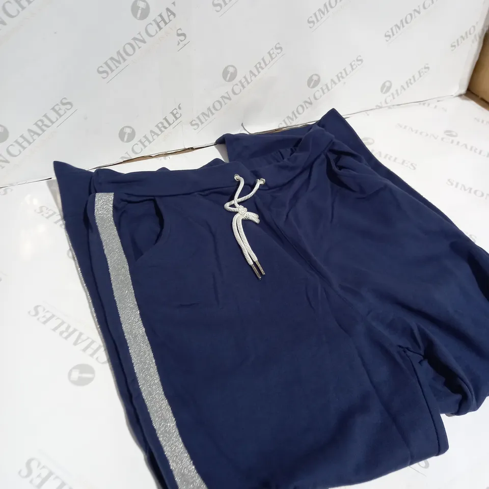 box of clothing items to include jeans, jogging bottoms, tops etc