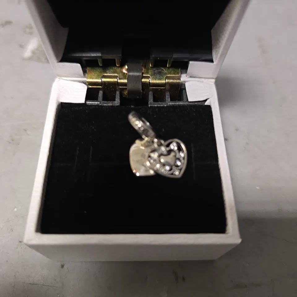 BOXED PANDORA HEART DANGLE CHARM 