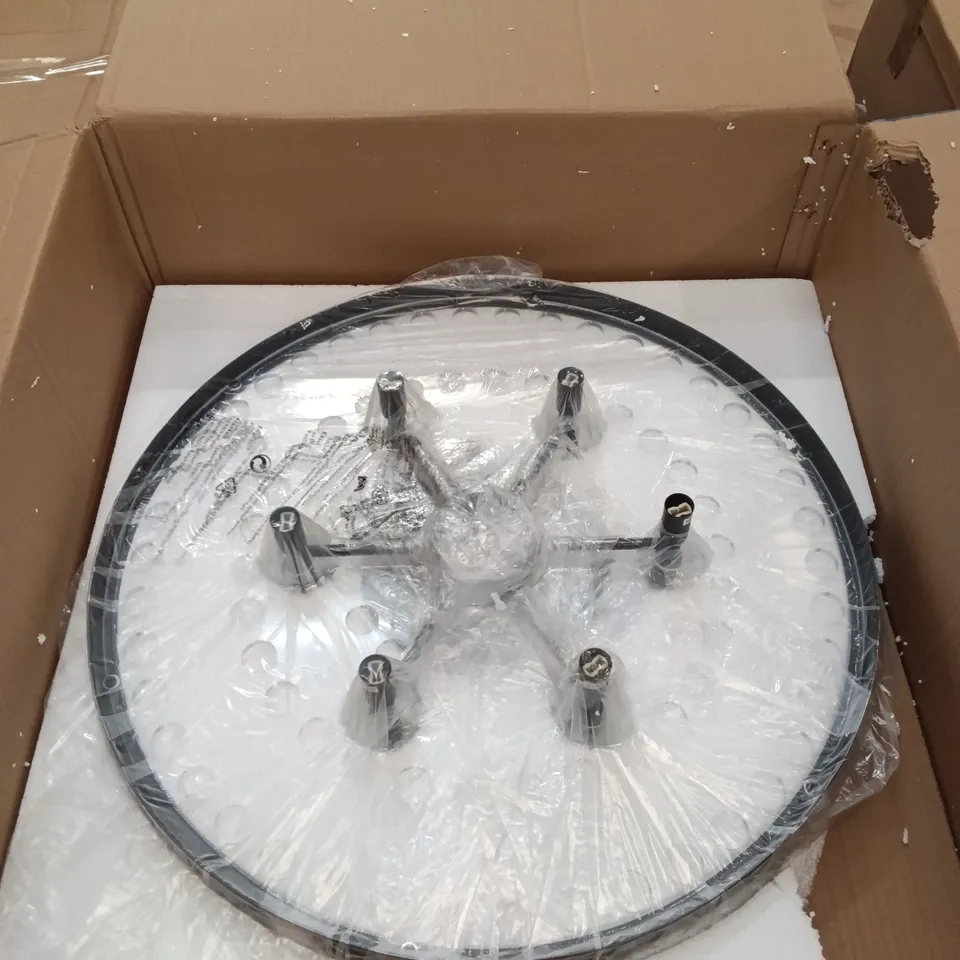 BOXED CHANDELIER, HANGING LIGHT FIXTURE (1 BOX)