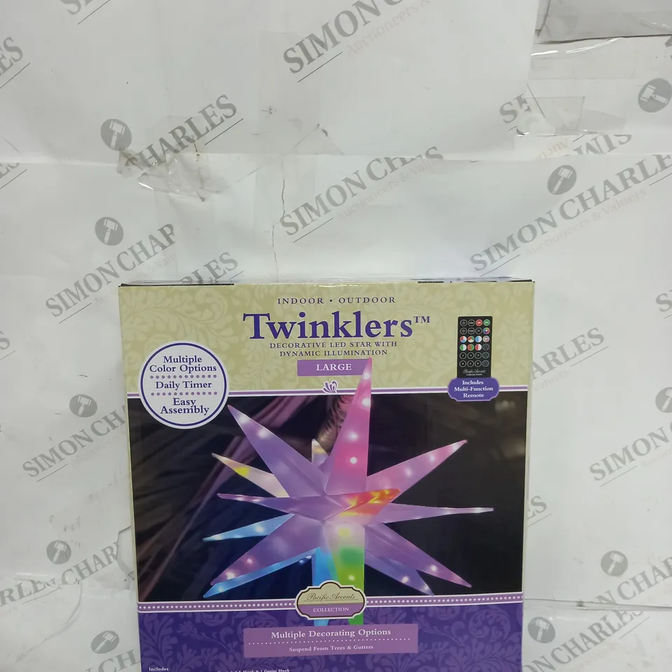 BOXED TWINKLERS DECORATIVE LED STAR WITH DYNAMIC ILLUMINATION - LARGE
