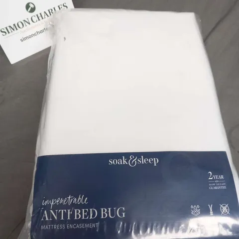 SOAK AND SLEEP IMPENETRABLE ANTI BED BUG MATTRESS ENCASEMENT