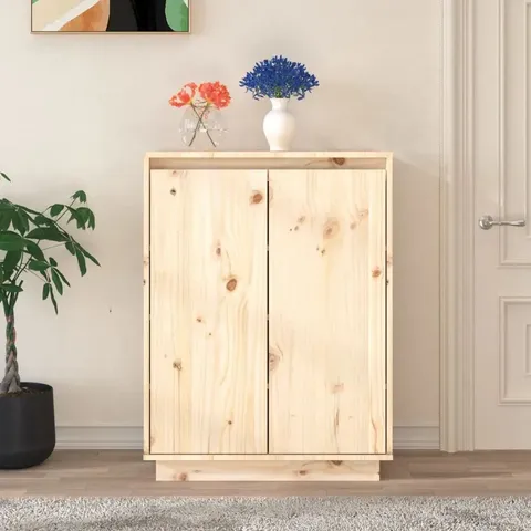 BOXED EBERN SHOE STORAGE CABINET.