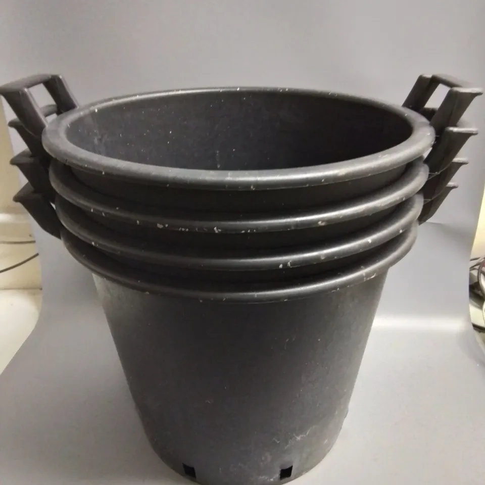 PACK OF 4 HEAVY DUTY 30L PLANTER POTS WITH HANDLES RRP £20