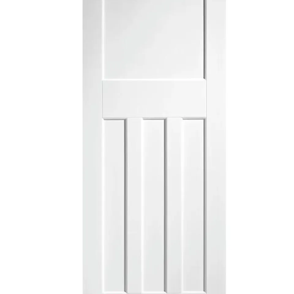 BOXED DX30'S STYLE PRIMED WHITE INTERNAL DOOR - APPROXIMATELY 1981 x 762mm